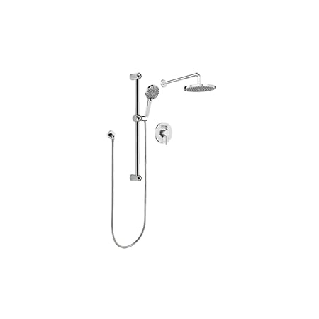 Keeney Mfg Shower Faucet Kit, Polished Chrome, Wall KIT-DEL130CCP